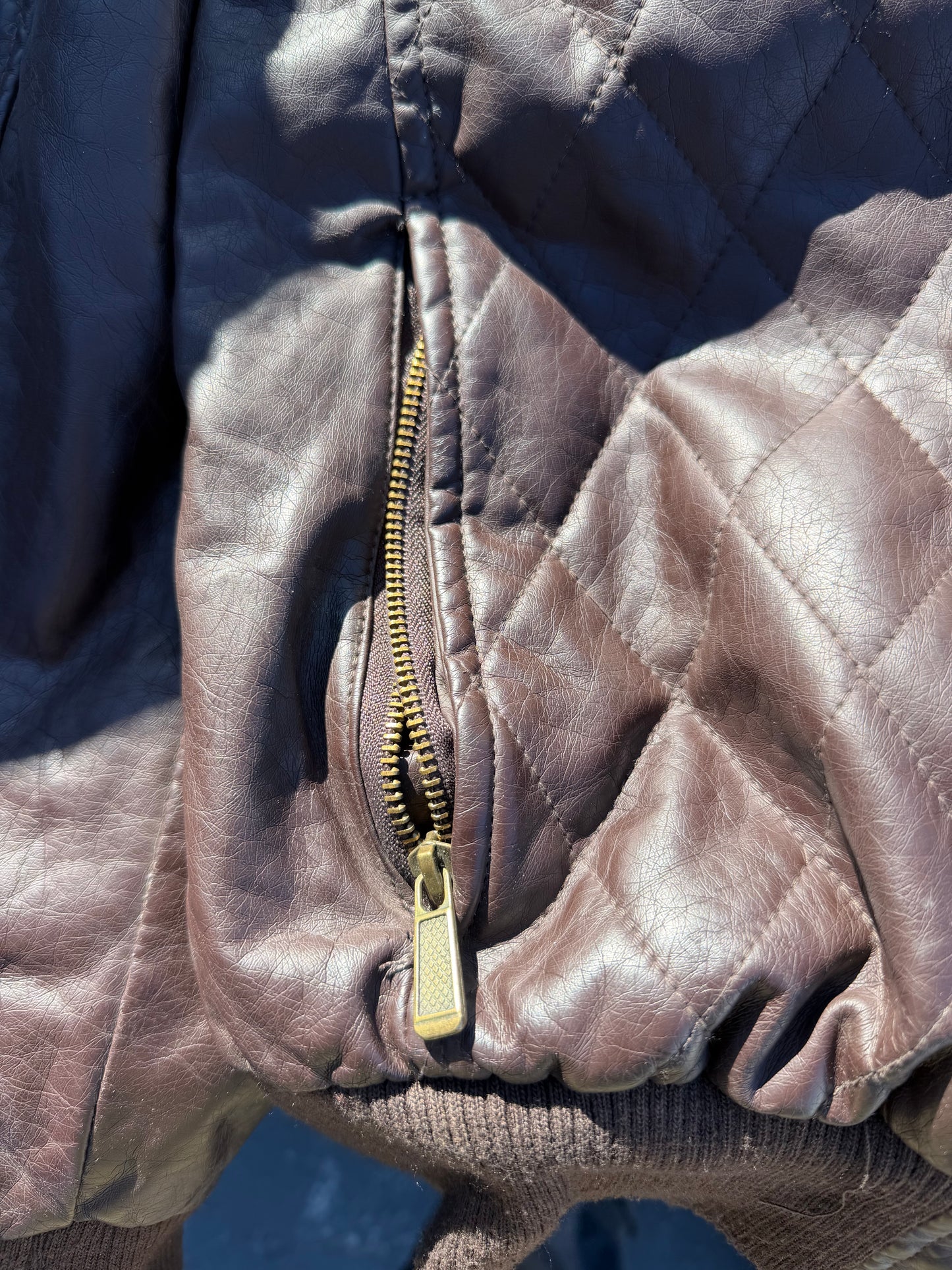 Blackout clothing company official Brand real leather coat bomber style zipper pockets…
