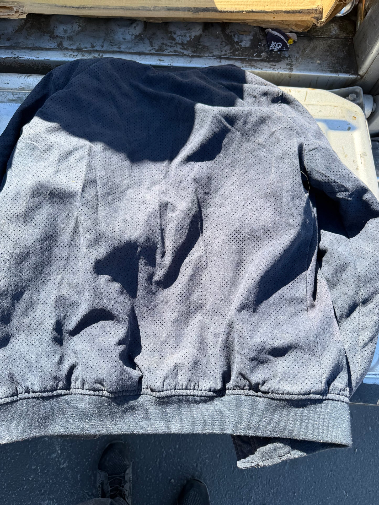 Pull and Bear clothing company jacket wind breaker size Medium dark blue color…