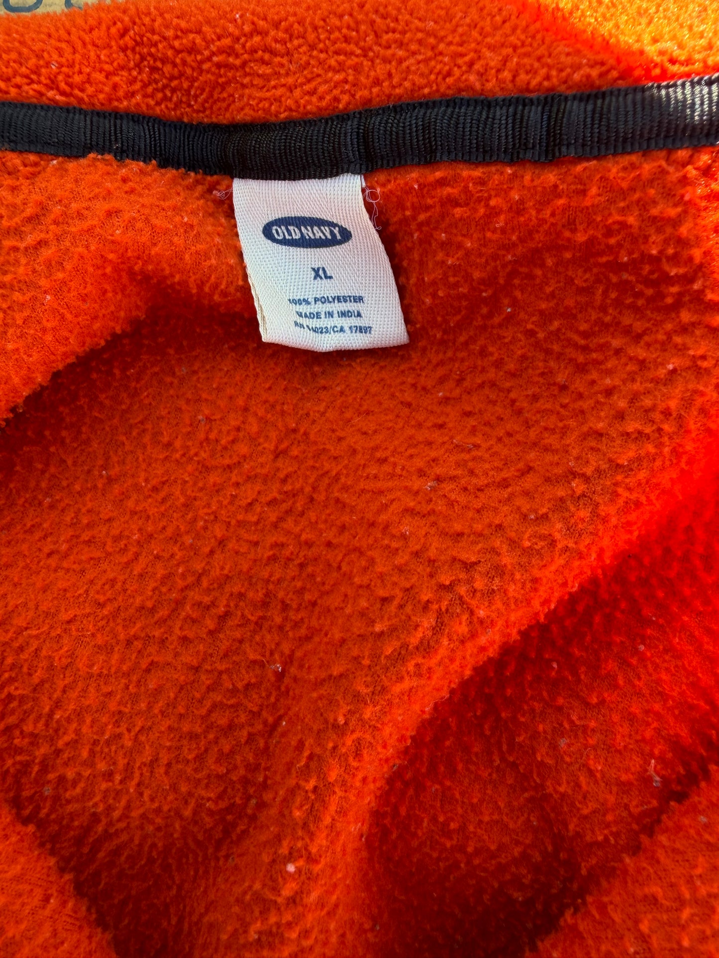 Old Navy pull over terry cloth sweatshirt orange color size XL …
