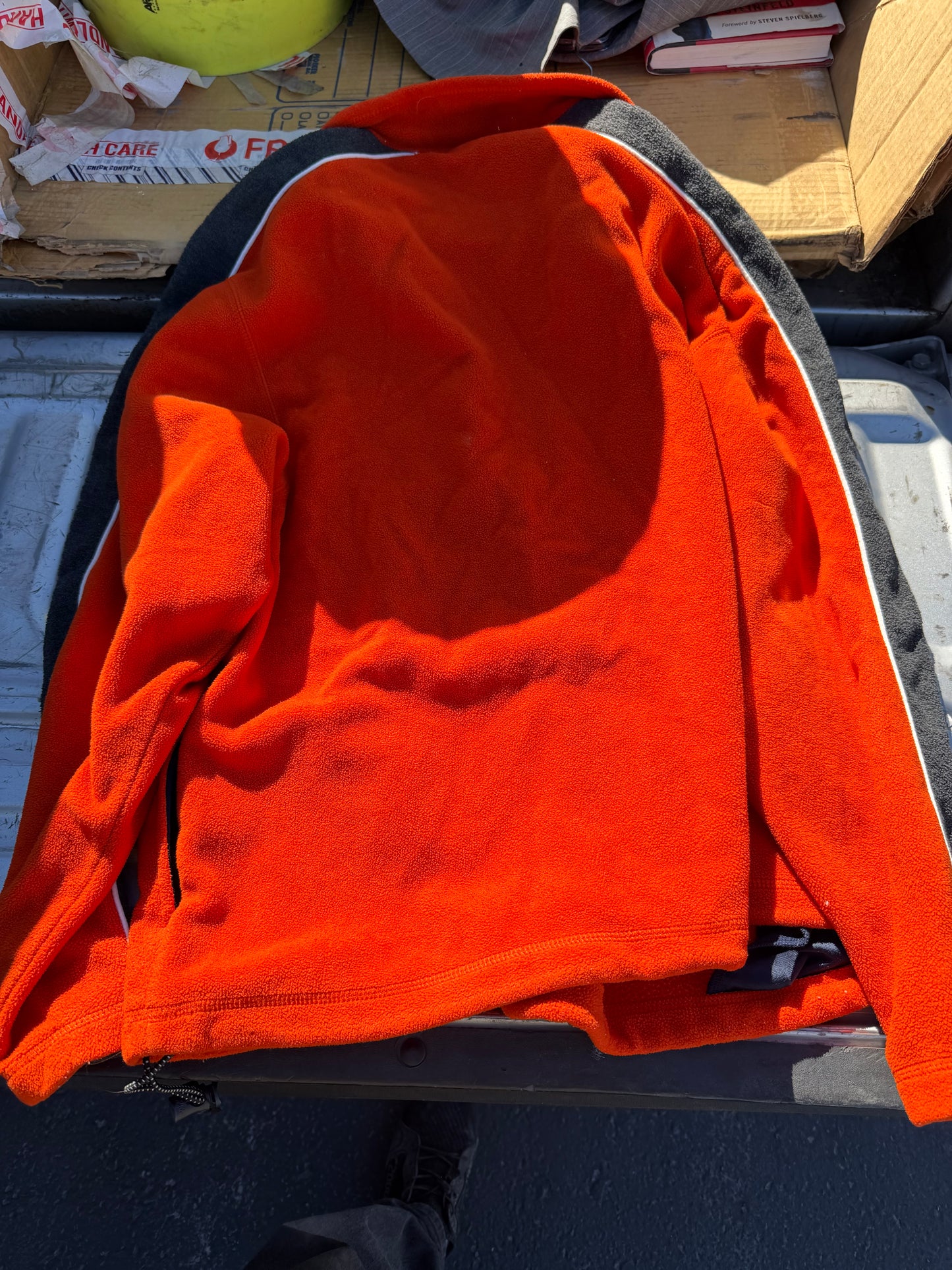 Old Navy pull over terry cloth sweatshirt orange color size XL …