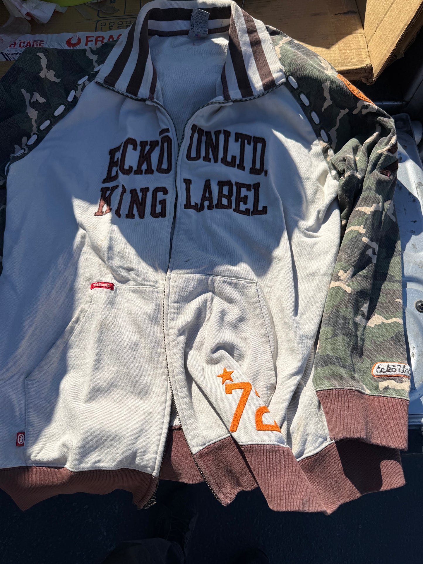 Ecko unlimited knit shirt  official Ecko clothing company size XXL with cool logos king designs vintage shirt …