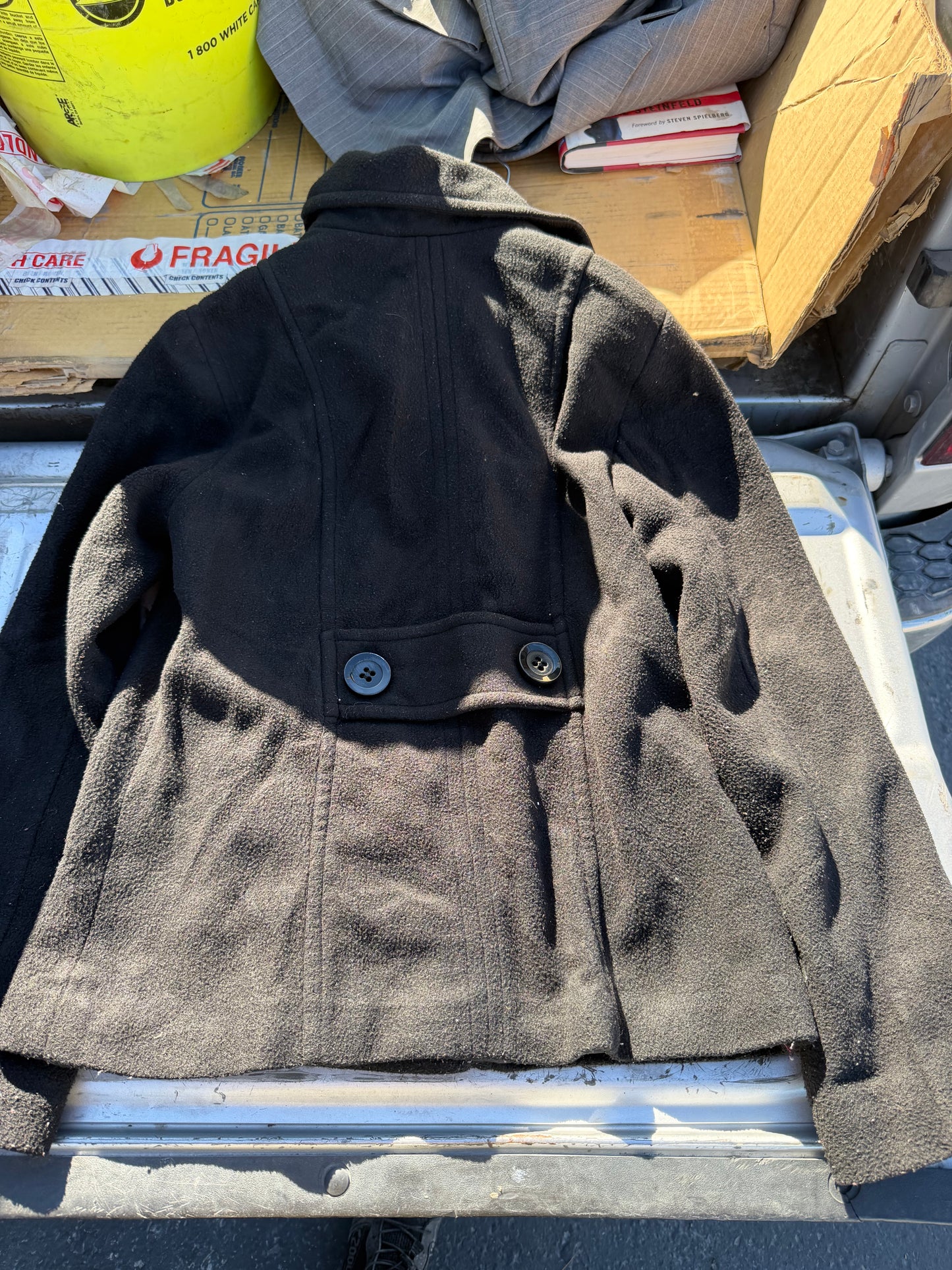 BC Be Cool clothing line coat made with cotton Wool long sleeve button up size Medium…