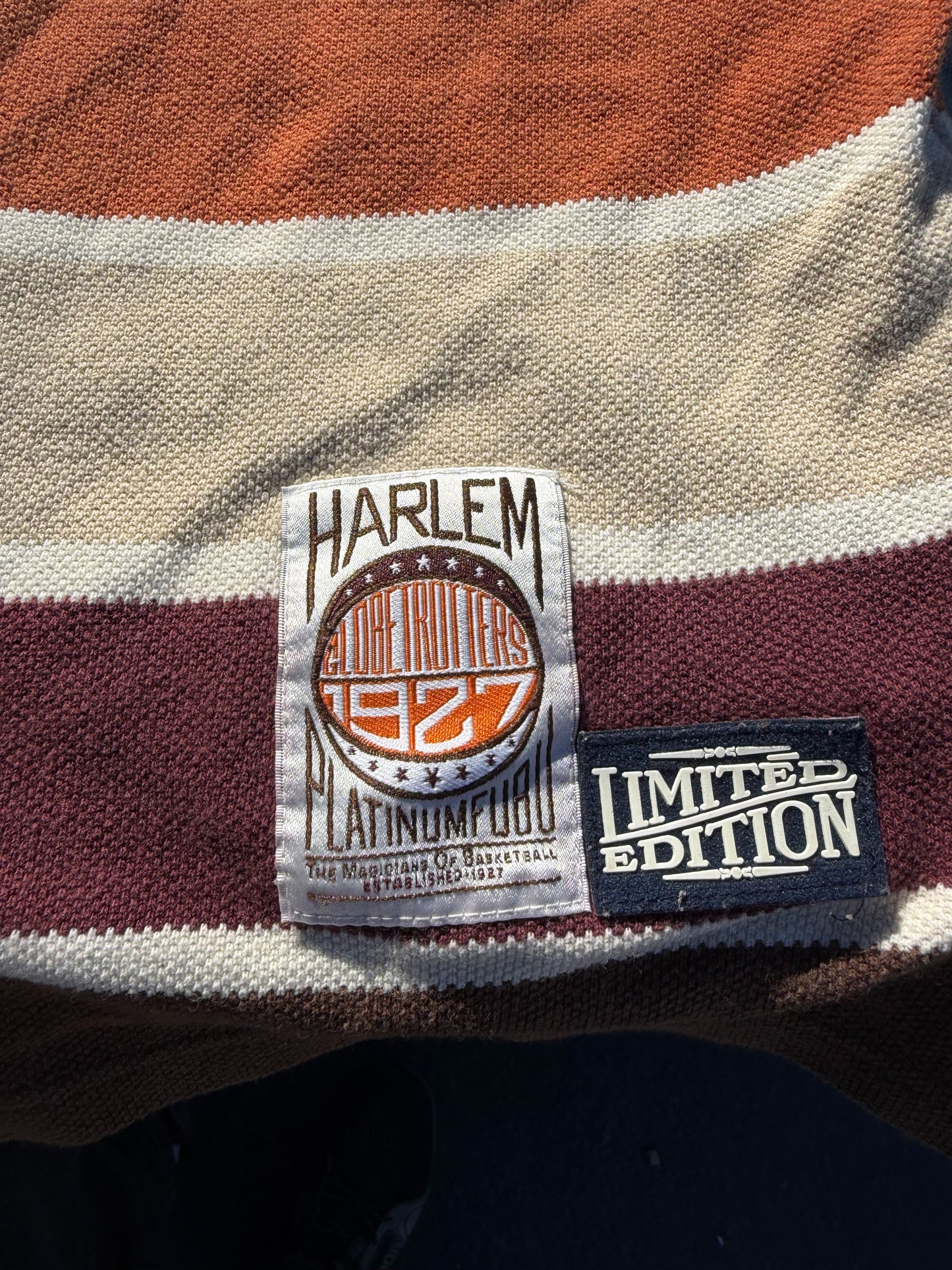 Harlem Globetrotters authentic official logo shirt tags and logos real vintage fashion shirt…