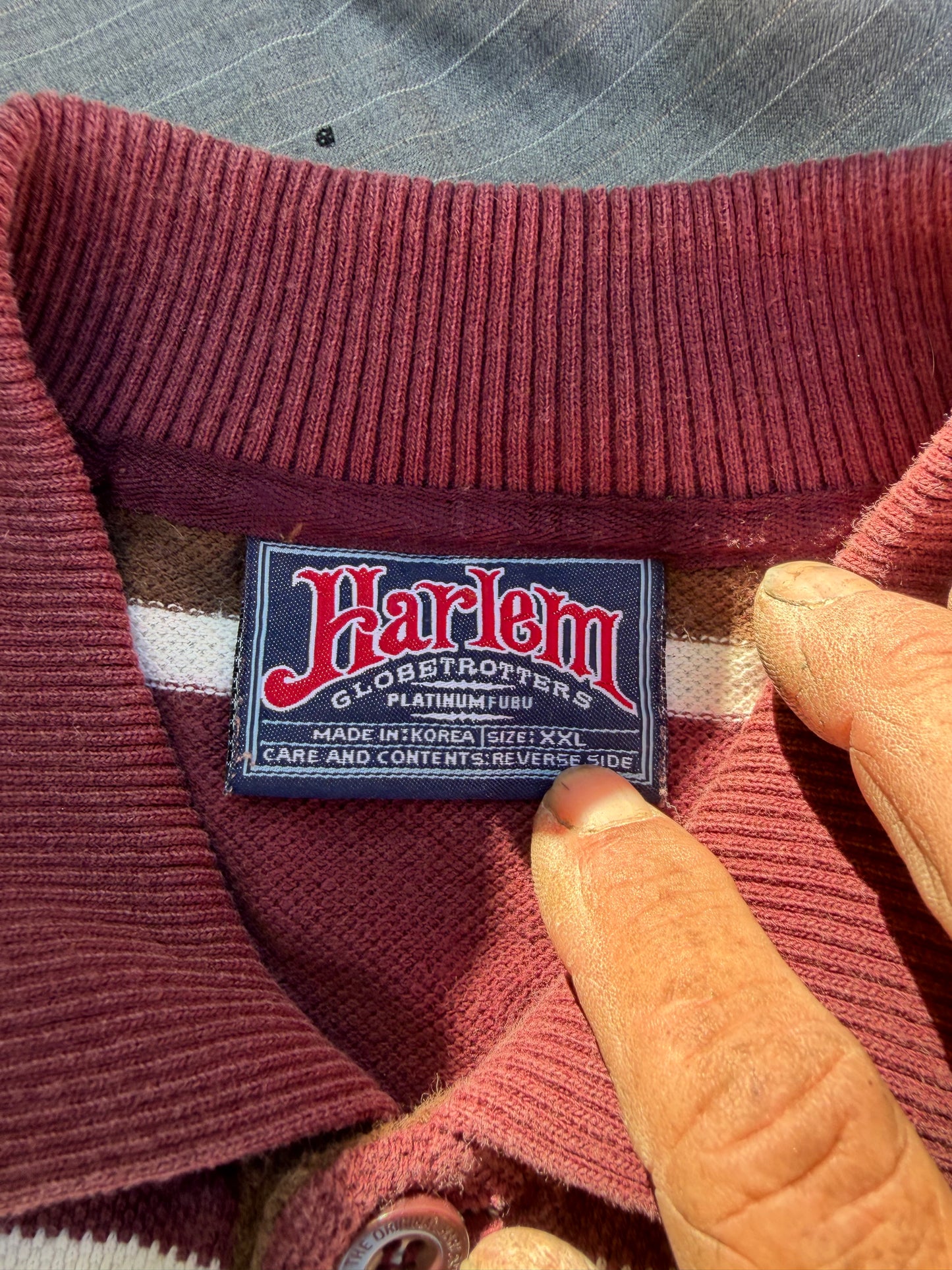 Harlem Globetrotters authentic official logo shirt tags and logos real vintage fashion shirt…
