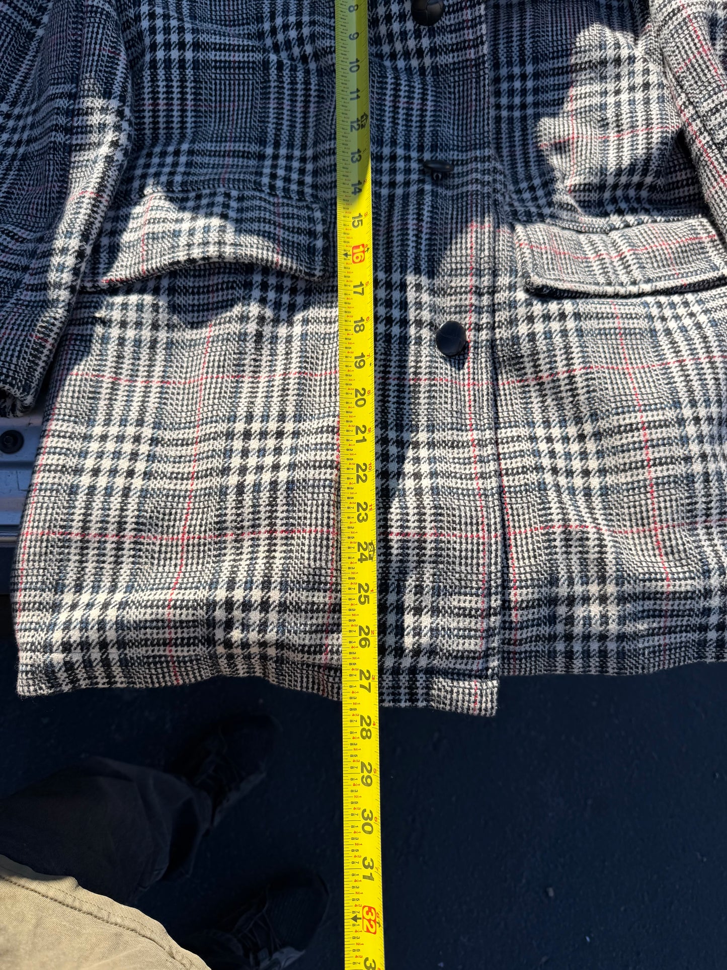 Weather Caster of New York women’s size XL plaid coat …