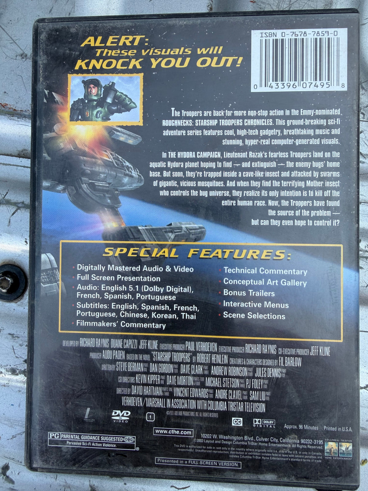 Roughnecks Starship Troopers animated cartoon characters used DVD…
