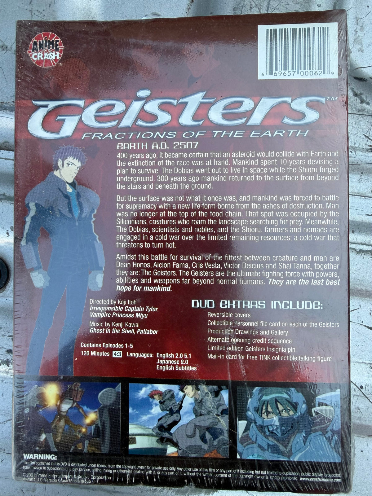 Giesters anime series DVD new volume 1 episodes 1,2,3,4,5,…