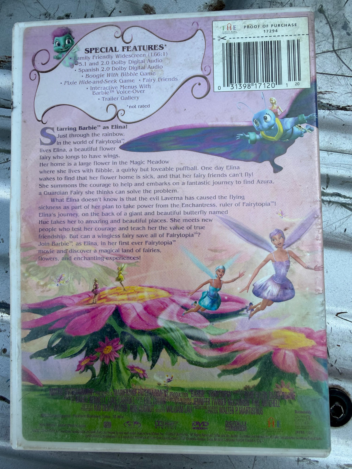 Barbie Fairytopia DVD movie used …