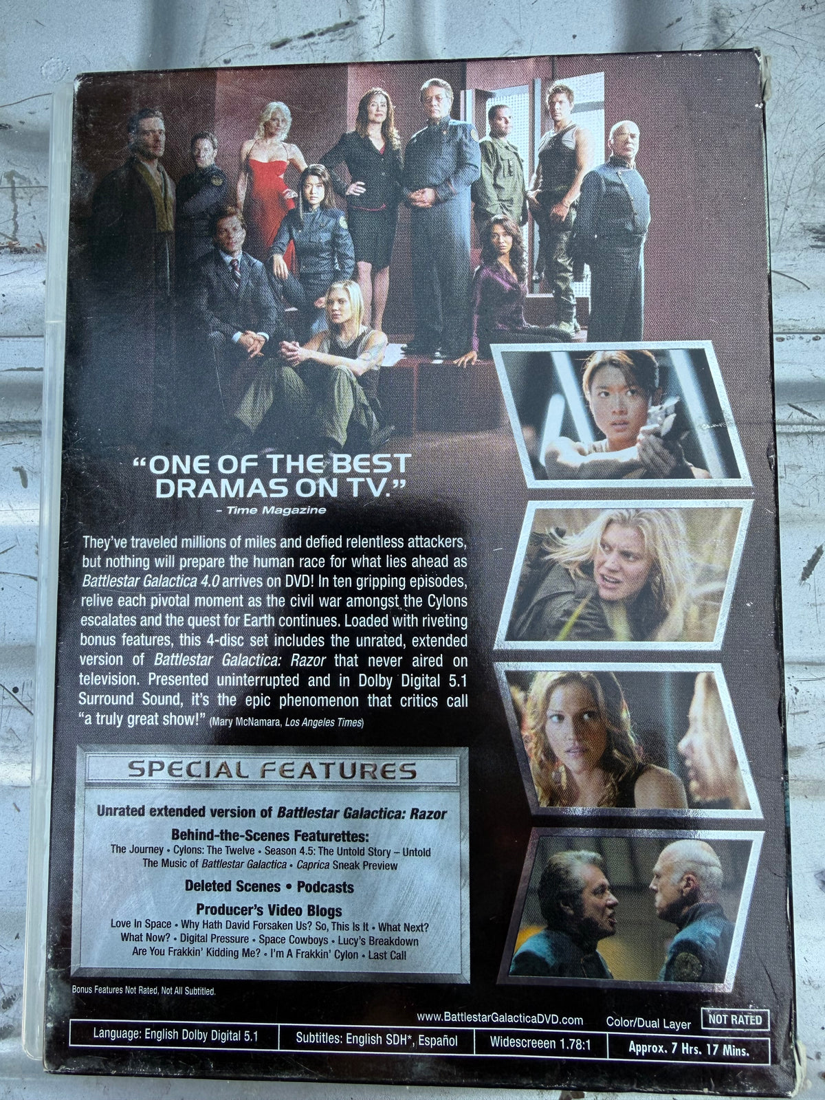 Battle Star Galatica tv series 4.0 season complete used…