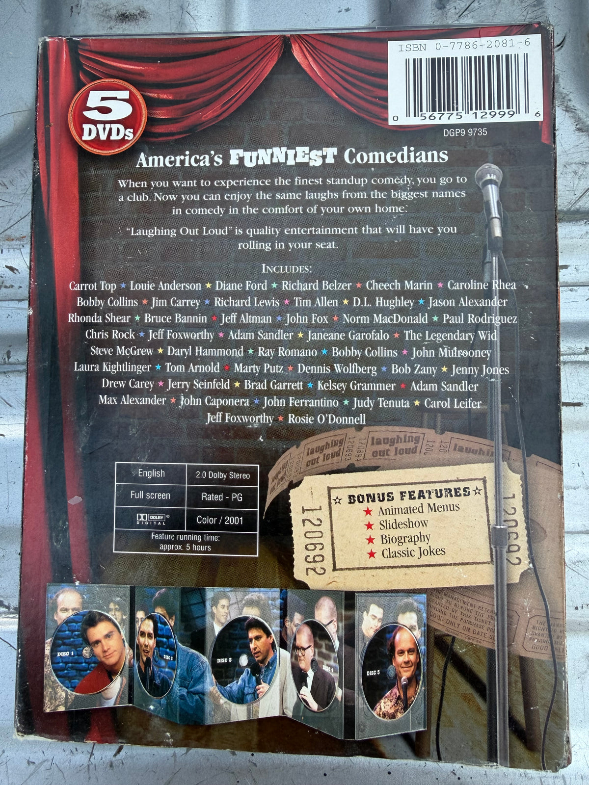 Laugh out loud DVD set 5 disc comedy stand up used…