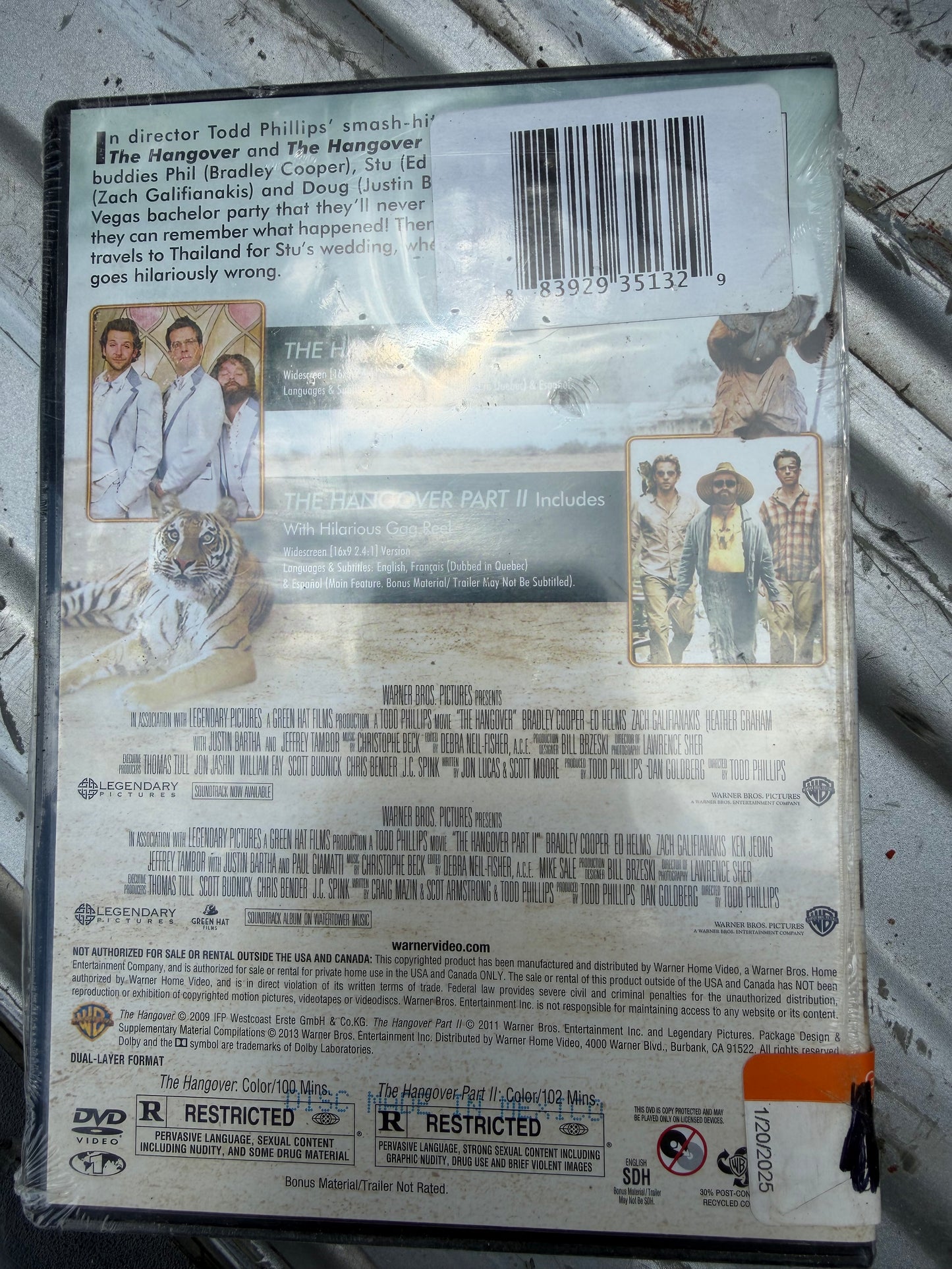 Hangover one and two double feature DVD movie new sealed…