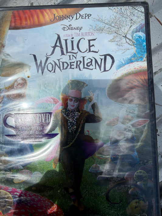 Alice in Wonderland DVD movie with Johnny Depp new sealed…