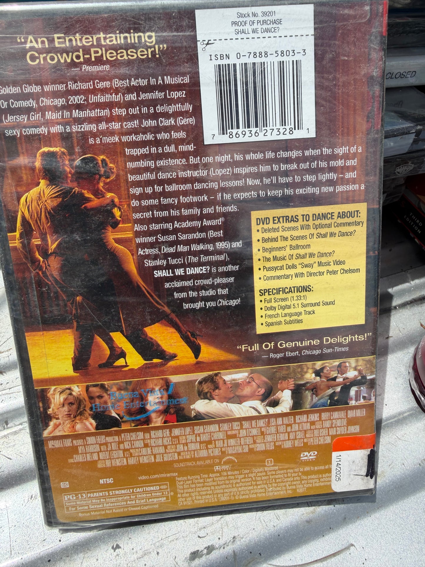 Shall We Dance DVD movie. With Richard Gere new sealed…