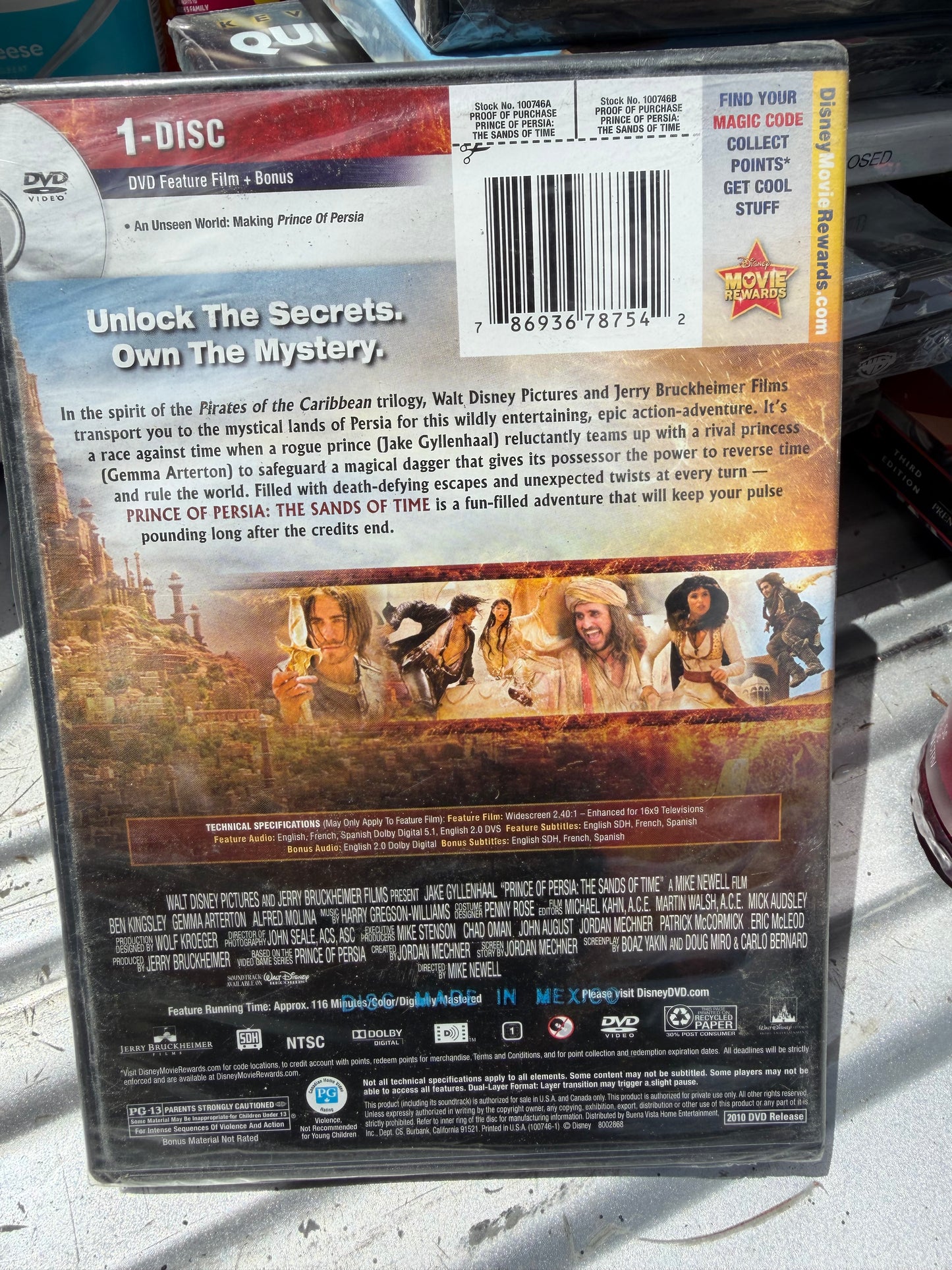 Disney the Prince of Persia the Sand of Time DVD movie new Sealed…