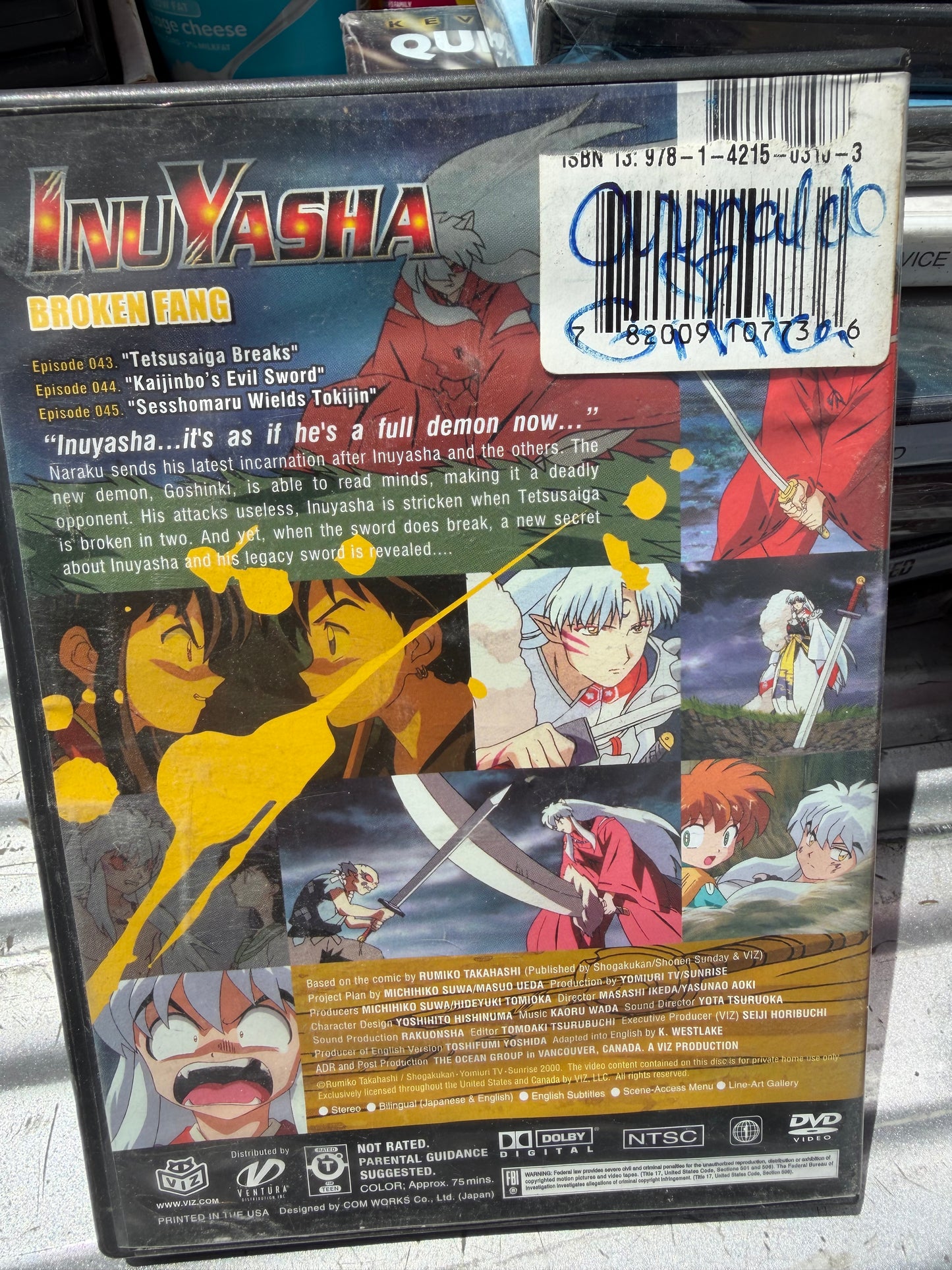 Inuyasha dvd movie Broken Fang anime series used…