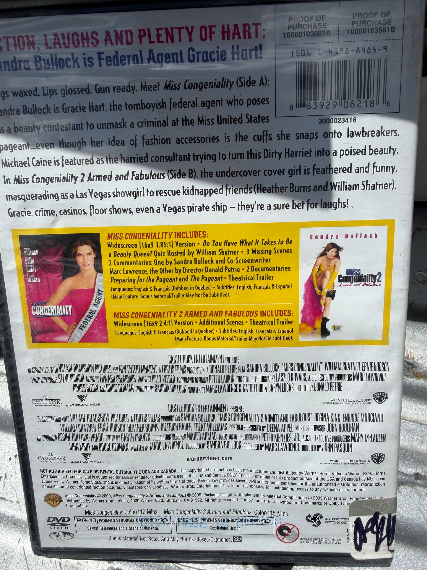 Miss Congeniality  one and two. DVD movies new sealed with Sandra Bulock …