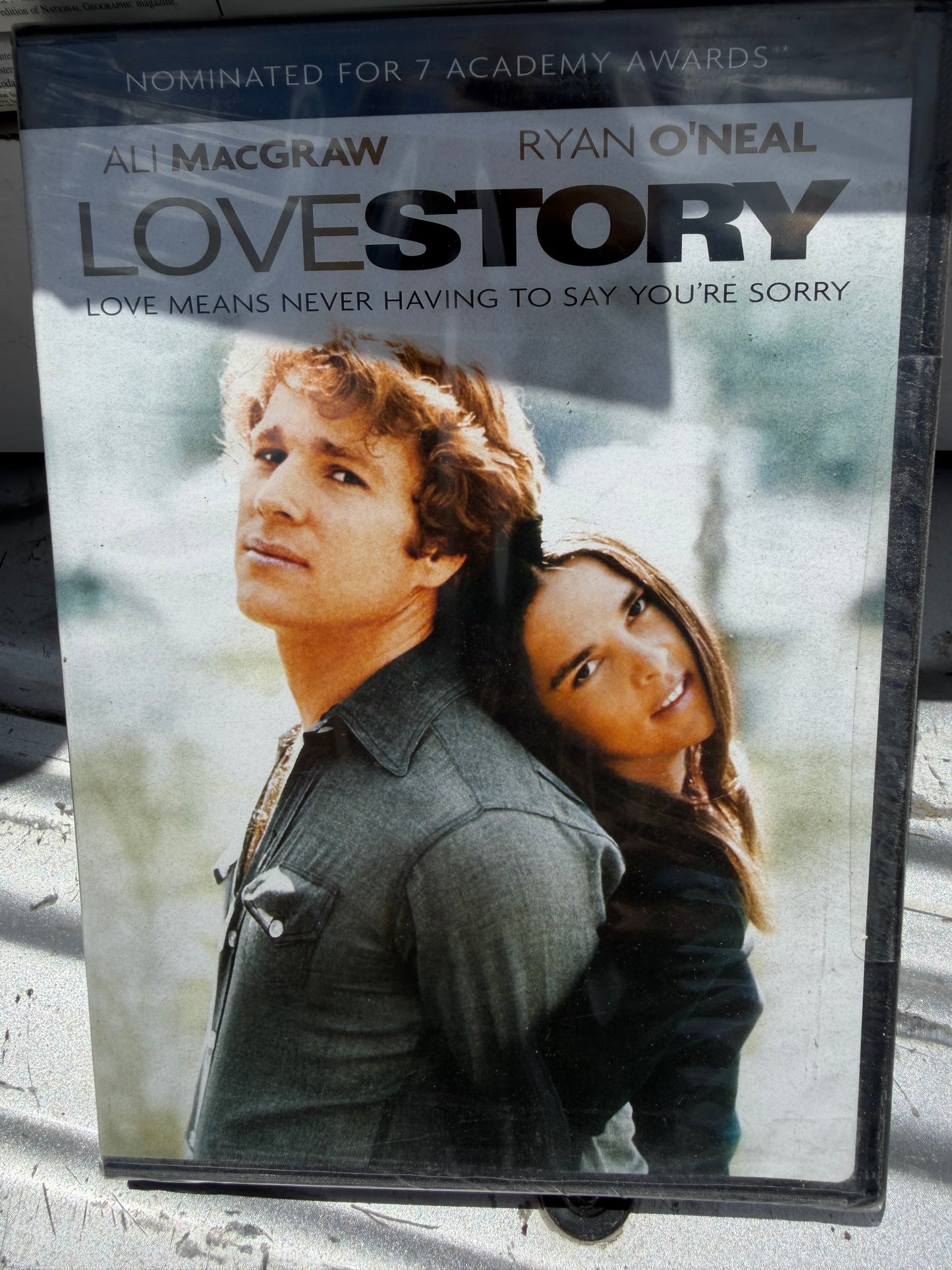 Love story DVD movie new sealed. Rated pg 13. With Ryan O-Neal …