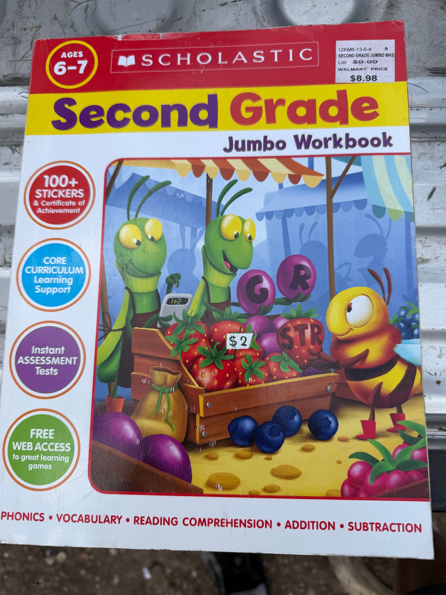 Scholastic work book for 2 graders jumbo book full of fun learning…