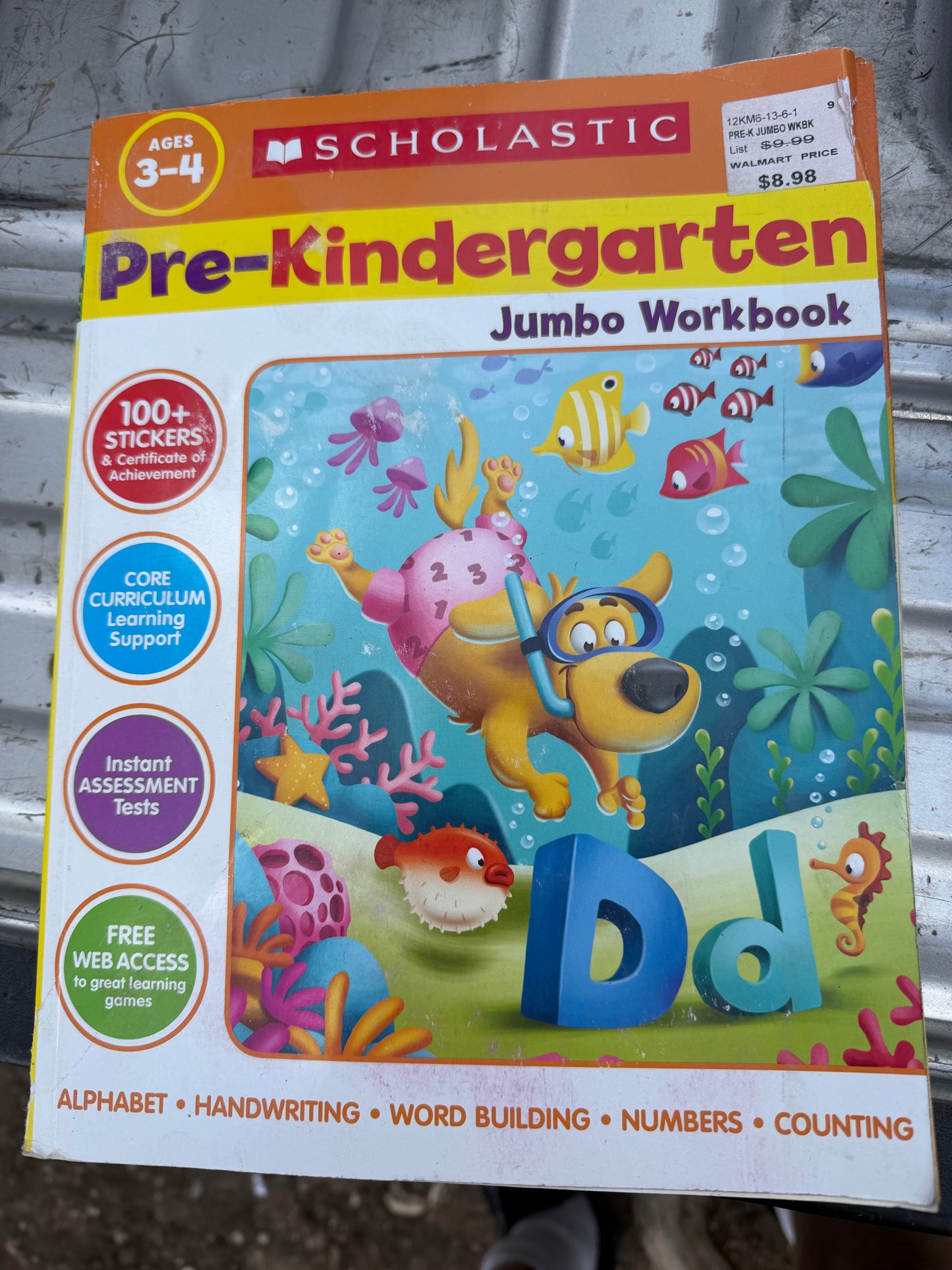 Scholastic pre-Kindergarten ages 3-5 work book new ….
