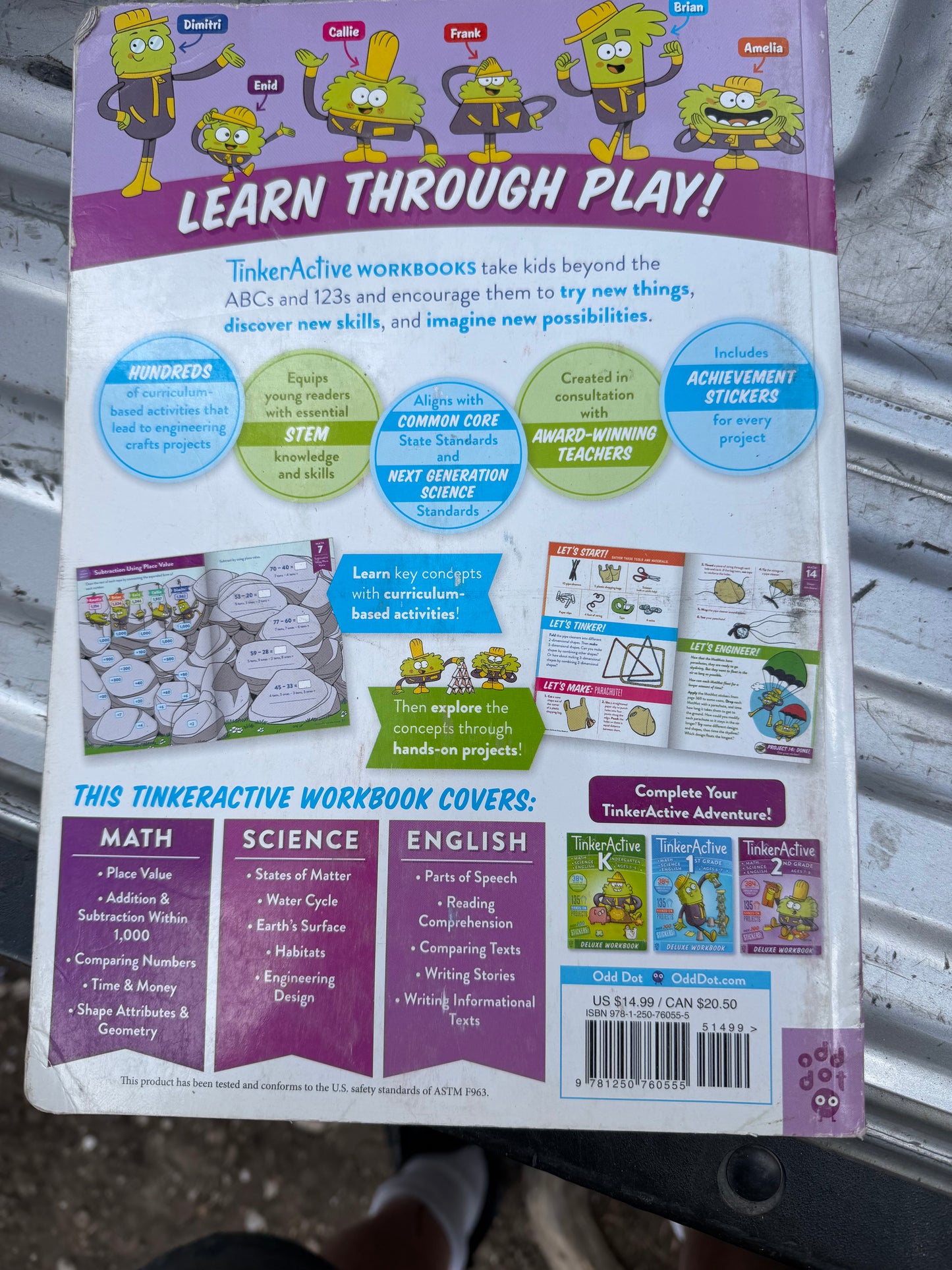 Tinker Active work book 2 grade school class ages 7-8 new …