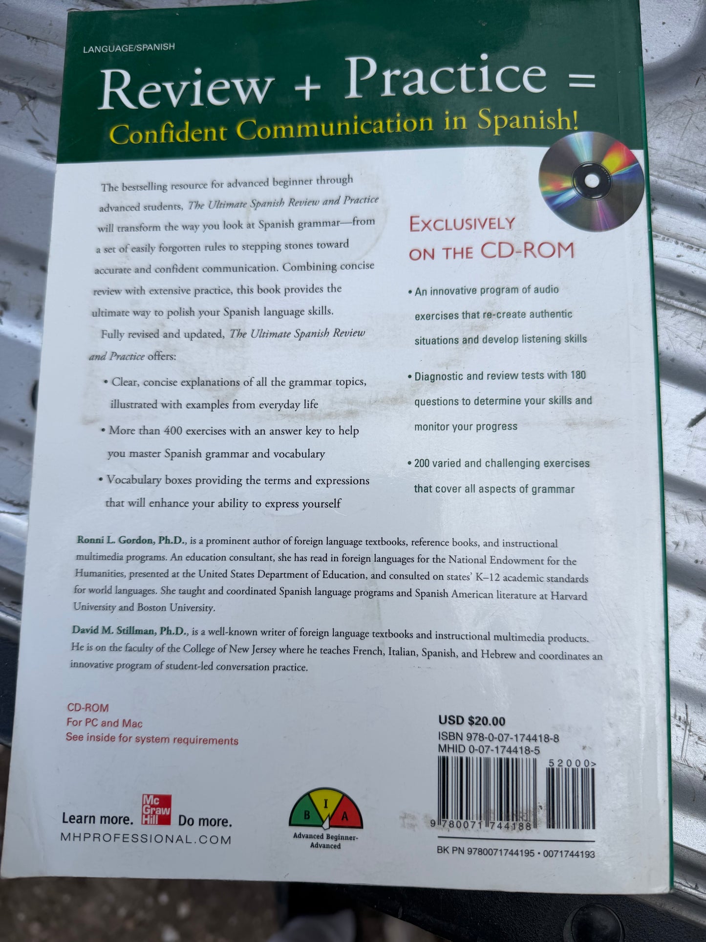 The Ultimate Spanish book new with cd-rom by PH-Ds ….