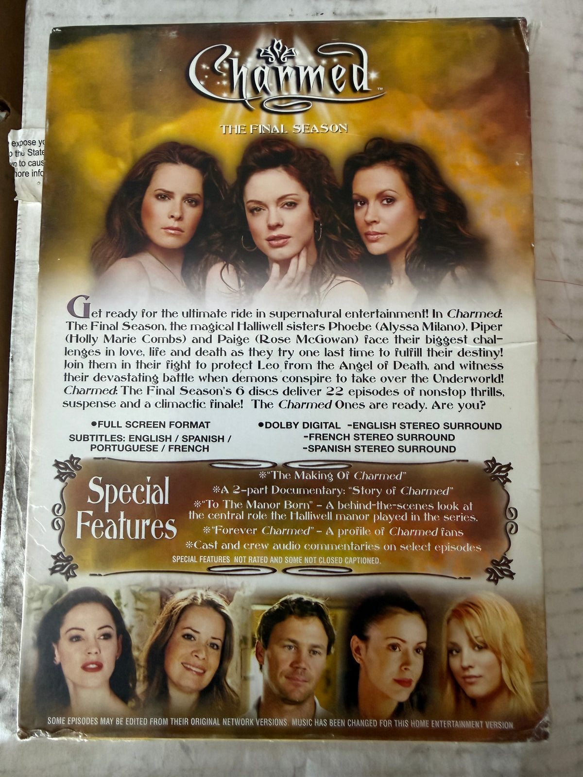 Charmed Finale season DVD movie used …