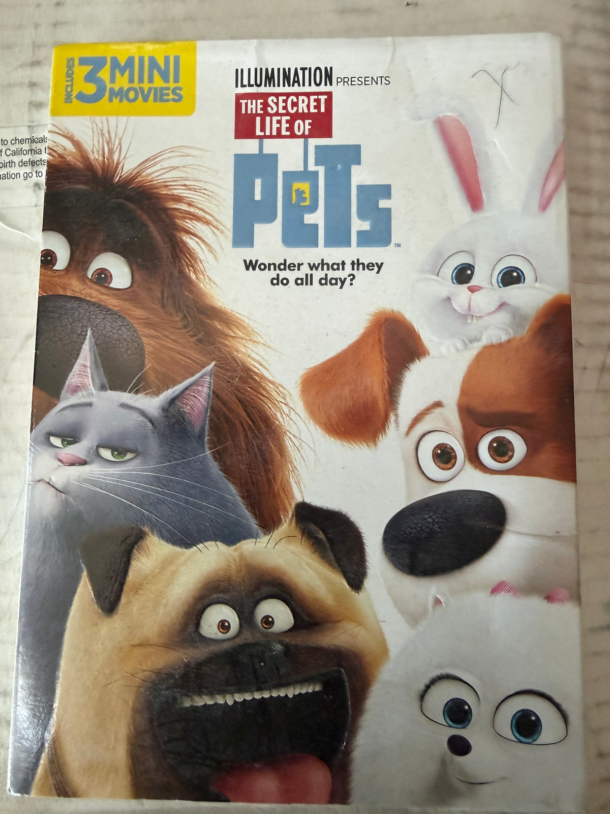 Secret Life of Pets DVD animated movie used …