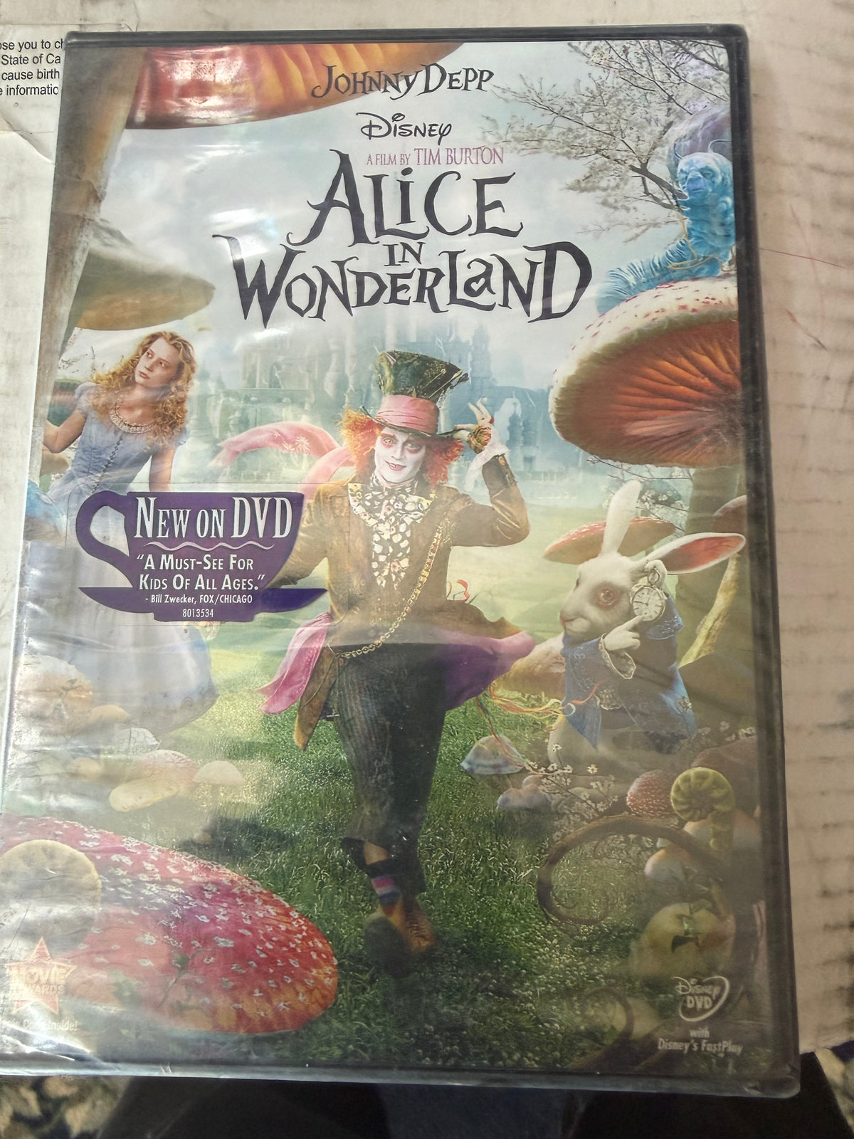 Disney Alice in Wonderland with Johnny Depp new DVD …