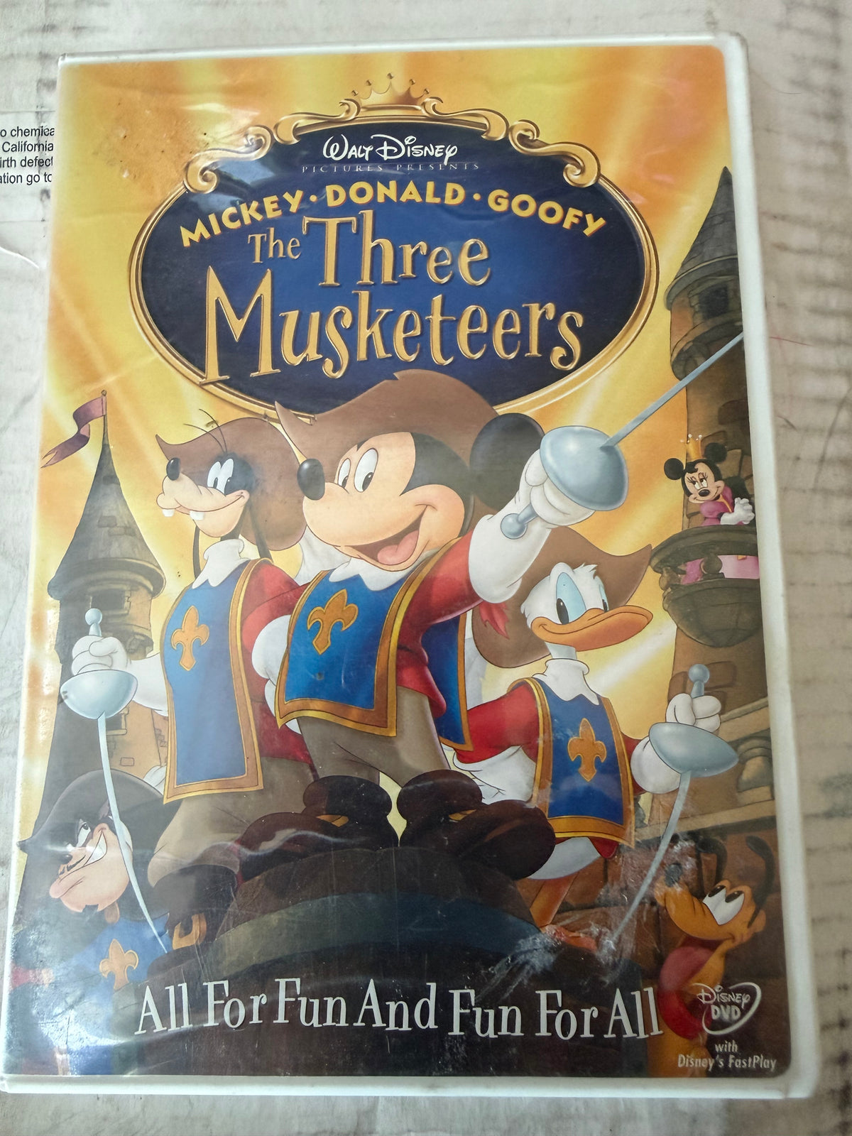 Mickey Mouse and the 3 musketeers DVD movie Classic used …