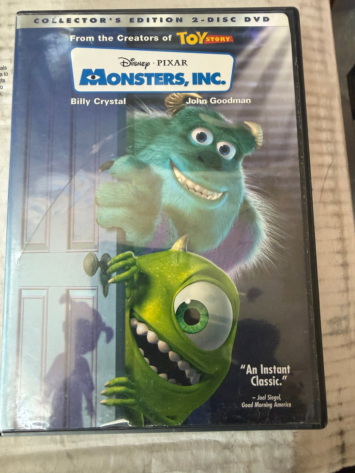 Monsters Inc first DVD movie animated by Pixar used …