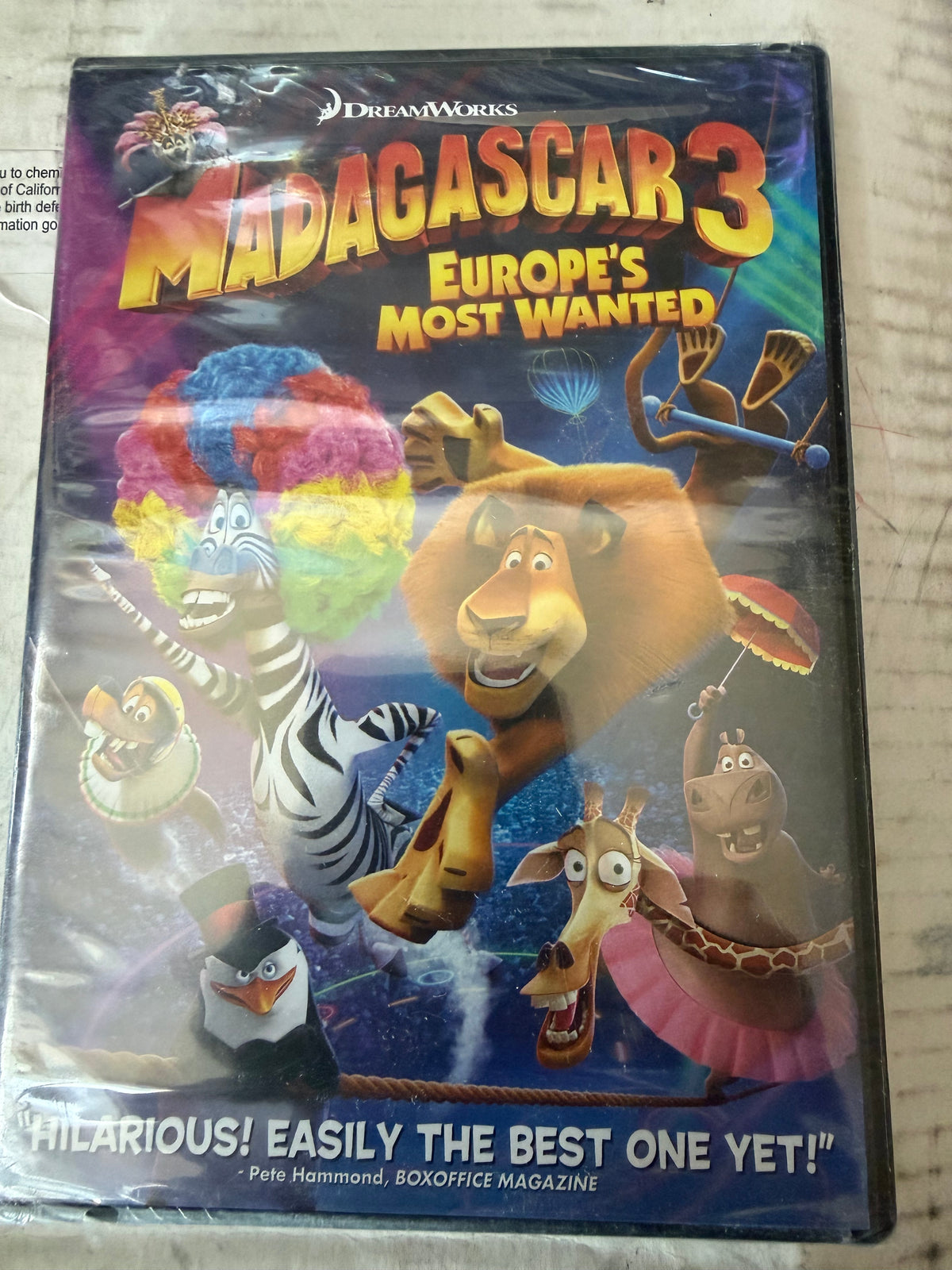 Madagascar 3 Europes Most Wanted DVD animated film new…