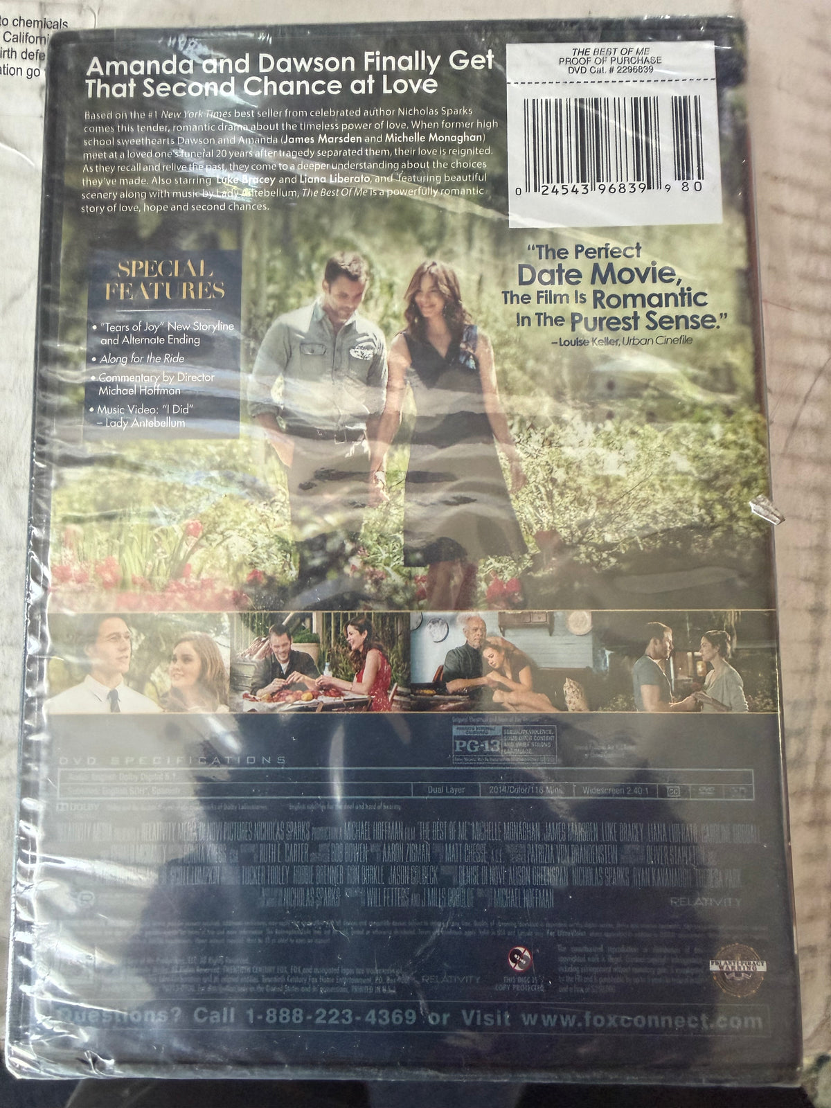 The Best Of Me DVD movie new story book ending…