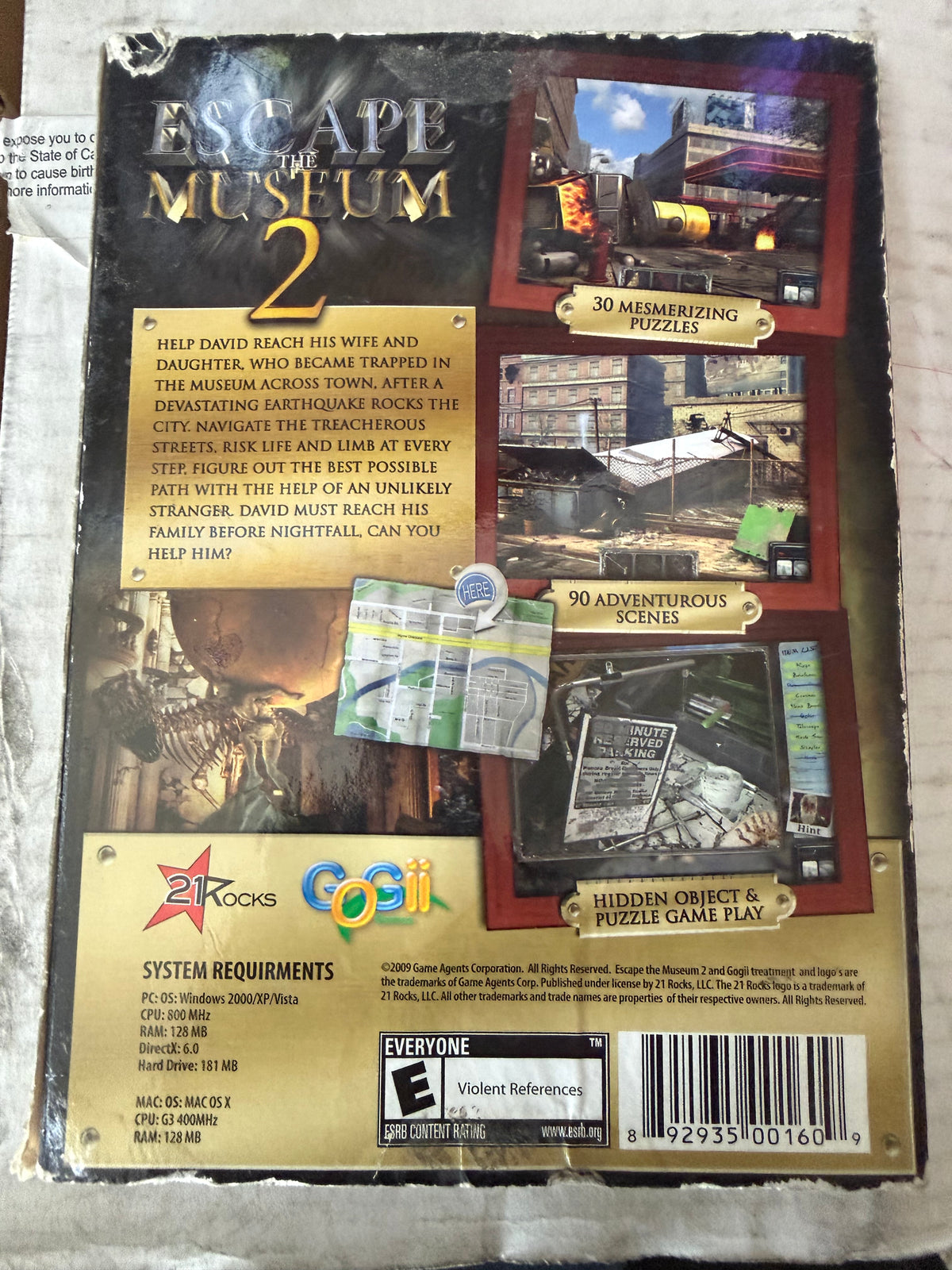 Night at the Museum 2 pc game used …