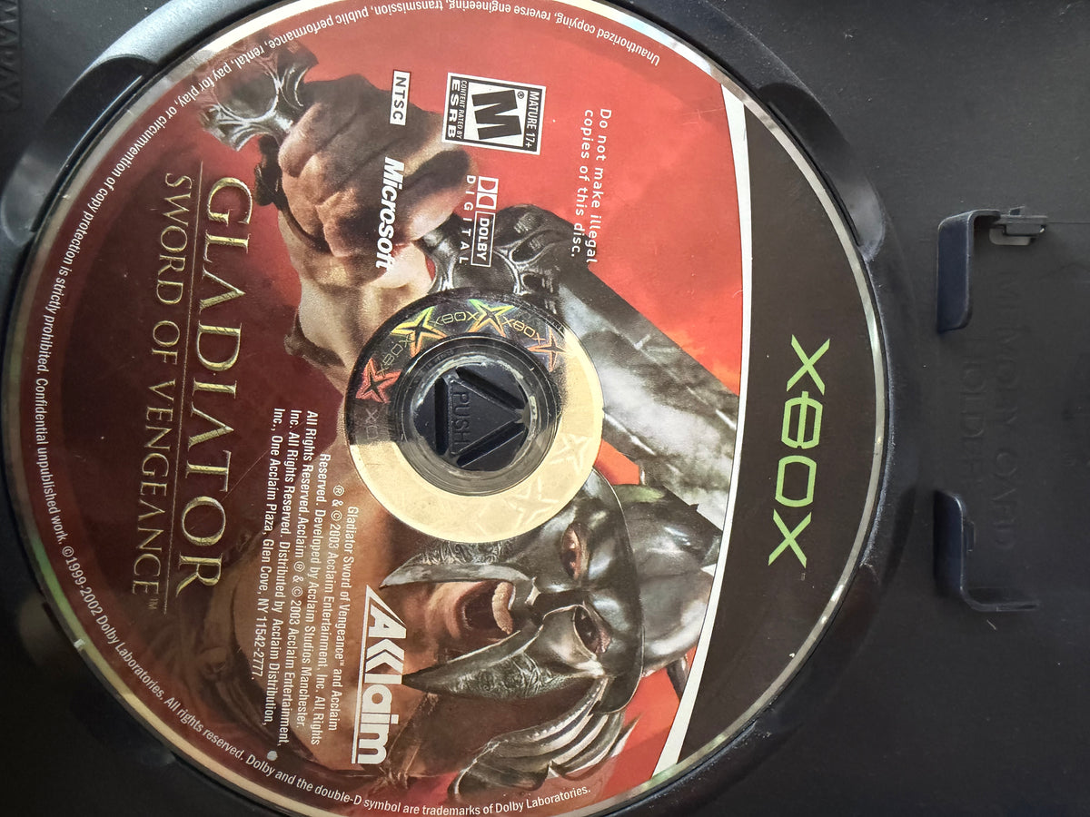 X-Box game Gladiator sword of Vengeance used …
