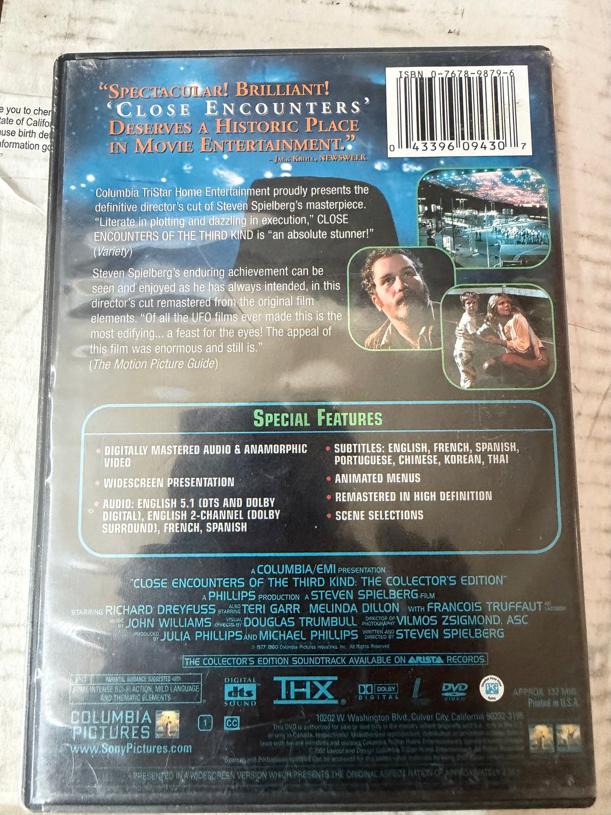 Close Encounters of the Third Kind DVD movie used …