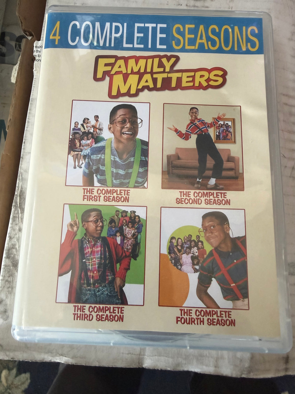 Family Matters complete 1,2,3,4, seasons all episodes used ….