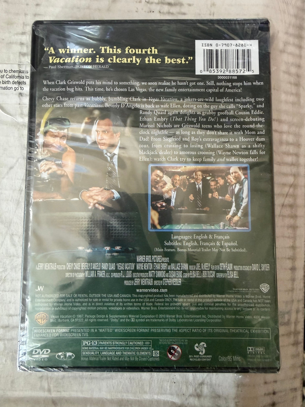 Vegas Vacation dvd movie with Chevy Chase rated pg-13. Comedy new…