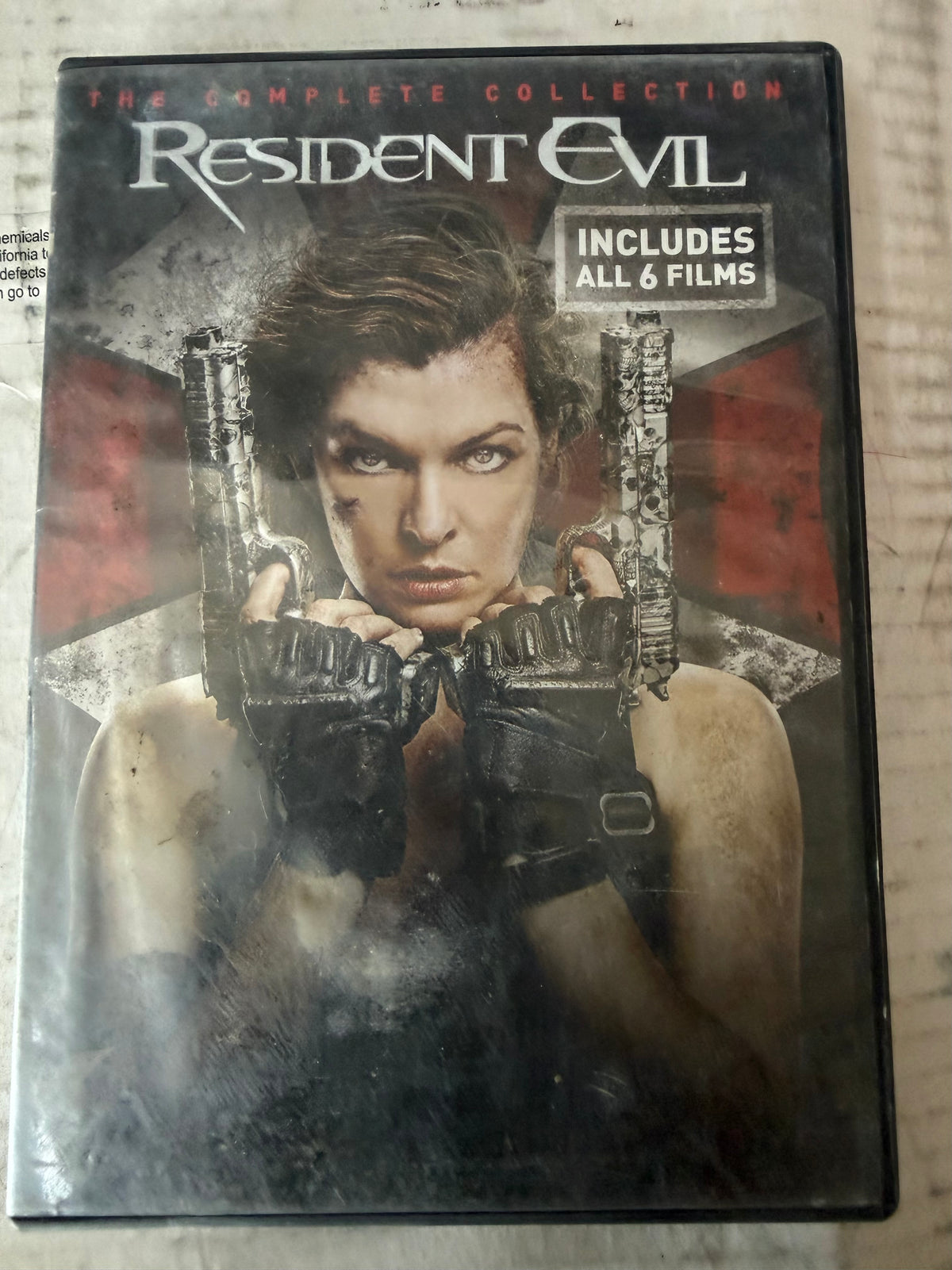 Resident Evil all 6 films dvd’s used rated R …