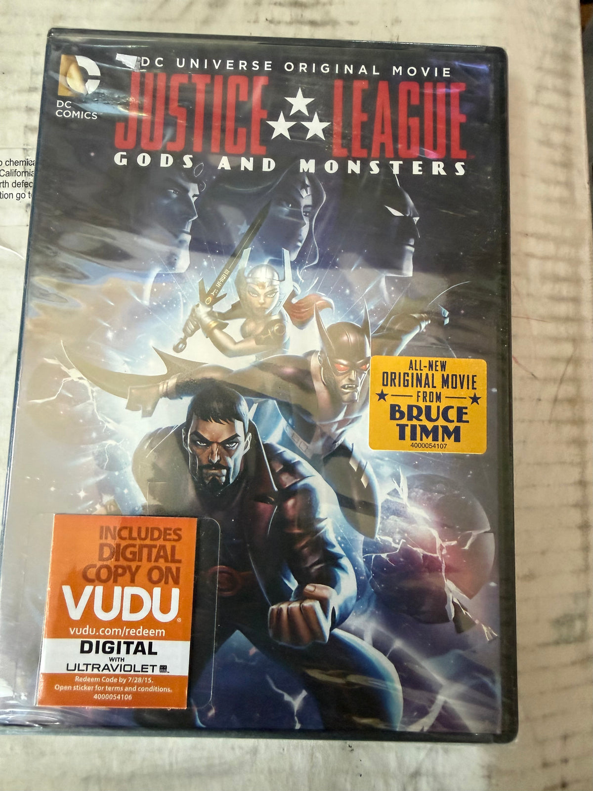 Justice league animated cartoon series DVD new gods and monsters…