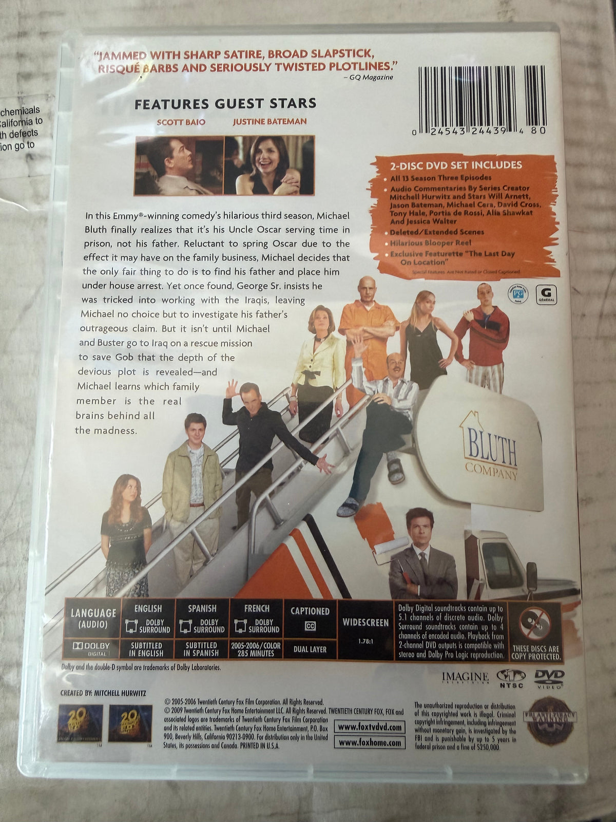 Arrested Development DVD season three tv series set all episodes of season three…