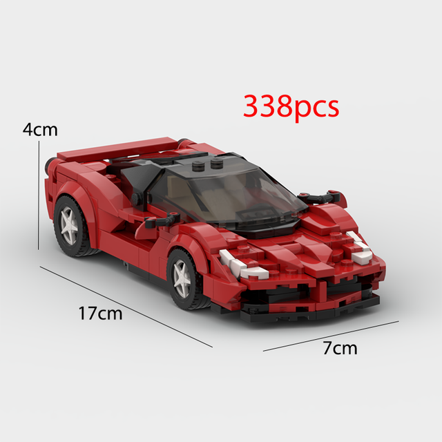 Ferrari Roma F1, Rafa, FXXK, SF90, SP3, F400, Building Bricks Blocks Red Racing Car, AMB, NEW*