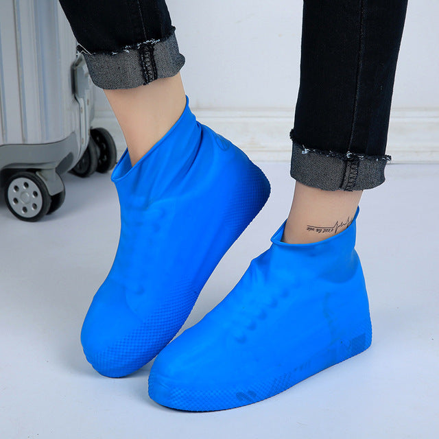 Waterproof Rubber Shoe Boot Cover Silicon Stay Dry Clean Many Colors NEW