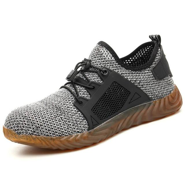 Breathable Mesh Work Shoes Mens Steel Toe Anti-Puncture Protection Casual Comfort NEW