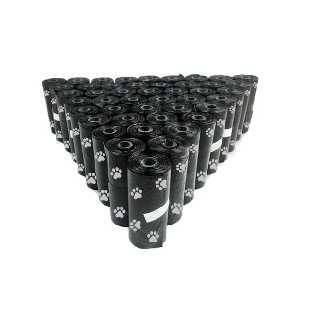 5 Rolls of Disposable Pet Dog Poop Bags (75 Bags total) + Dispenser NEW