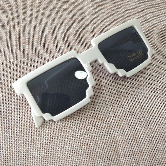 Mosaic Minecraft Video Game Cosplay Sunglasses Green Cosplay Costume Accessory 100% UV protection NEW