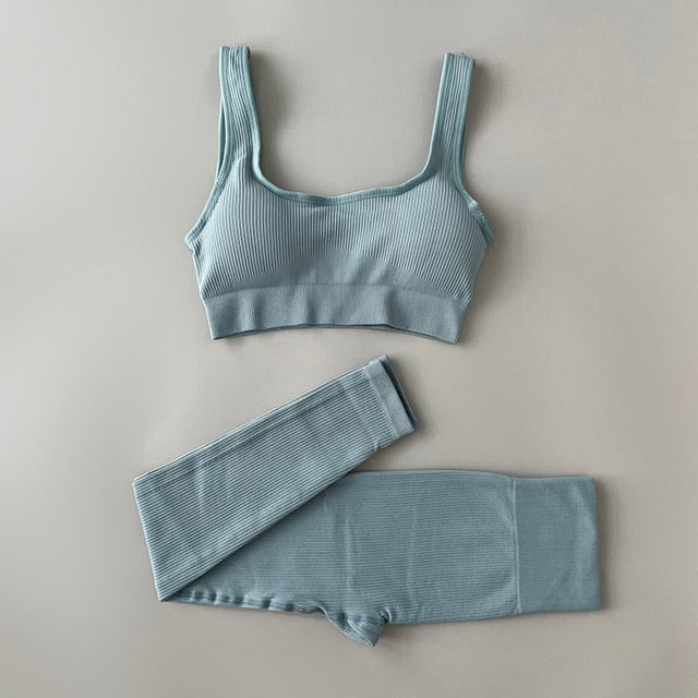 Yoga Clothing Set Pants Top Tank 2pcs Comfortable, Flexibility, and Style Many Colors NEW