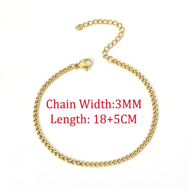 Men Bracelet Cuban Link Stainless Steel NEW