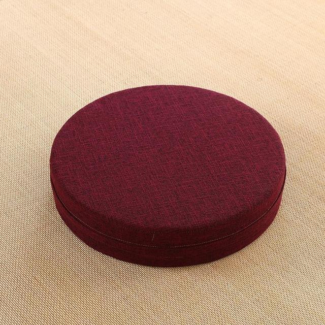 Yoga Meditation Portable Cushion Mat 40X6CM High Quality Foam Removeable Washable Cover NEW