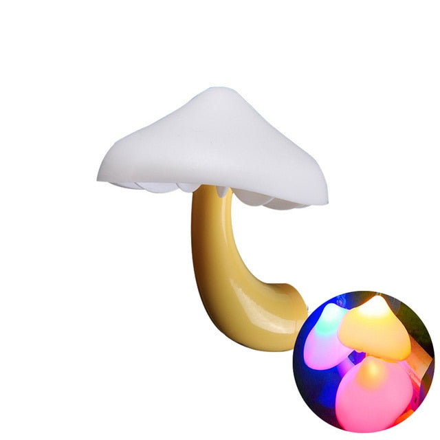 Magic Mushroom Shape Colorful LED Night Lights Lamp Wall Decor, NEW