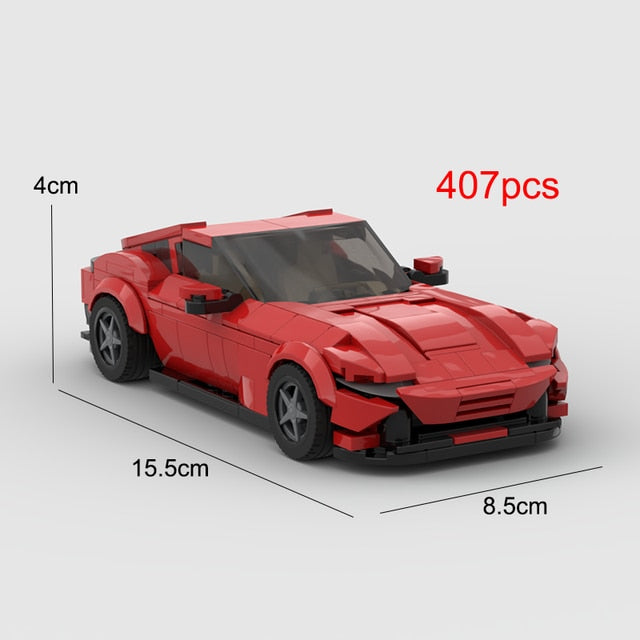 Ferrari Roma F1, Rafa, FXXK, SF90, SP3, F400, Building Bricks Blocks Red Racing Car, AMB, NEW*